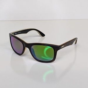 REVO Huddie Polarized Rectangle Tortoise Green Mirrored Sunglasses 54[]19 133.